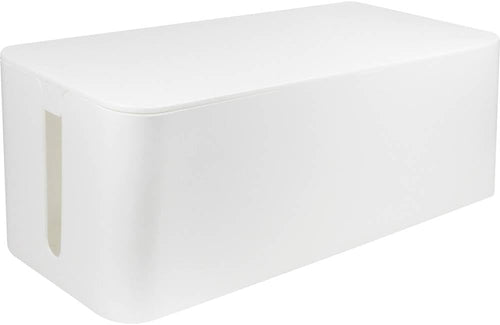 LogiLink KAB0063 - Kabelbox groß (407 x 157 x 133,5 mm), weiß