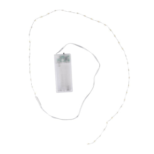 Ideen mit Herz LED-Draht-Lichterkette | 1,5 cm Lichtabstand | extra kleiner Lampenabstand | warmweiß | batteriebetrieben | inkl. Timer-Funktion (60 LEDs | 120 cm Kabellänge)