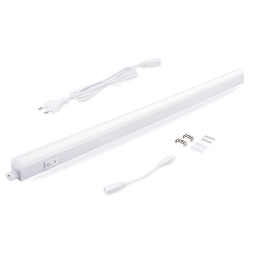 da LIGHT Led Unterbauleuchte Küche 5W 31,5cm 450lm 4000k Neutralweiß Unterbau Lichtleiste Küchenlampe Schrankbeleuchtung Superhell Weiß für Küche Schrank Erweiterbar durch Stecksystem