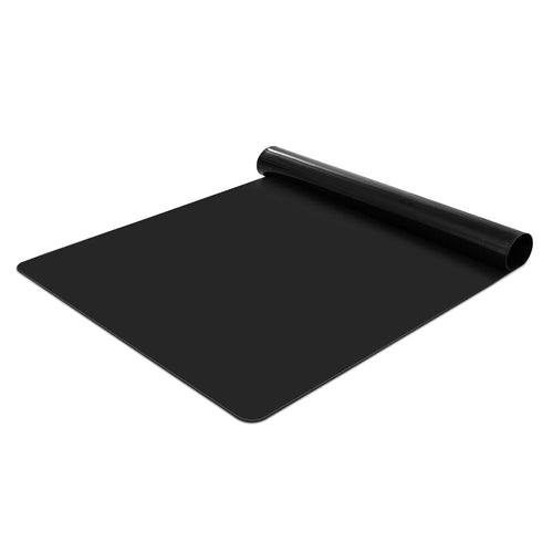 KitchenRaku Große Silikonmatte, Rutschfeste Tischunterlage, Hitzebeständige Antihaftmatte,Silikon Unterlage Antihafte Tischmatte Arbeitsmatte Thekenmatte (Schwarz, 40x30x0.07cm)