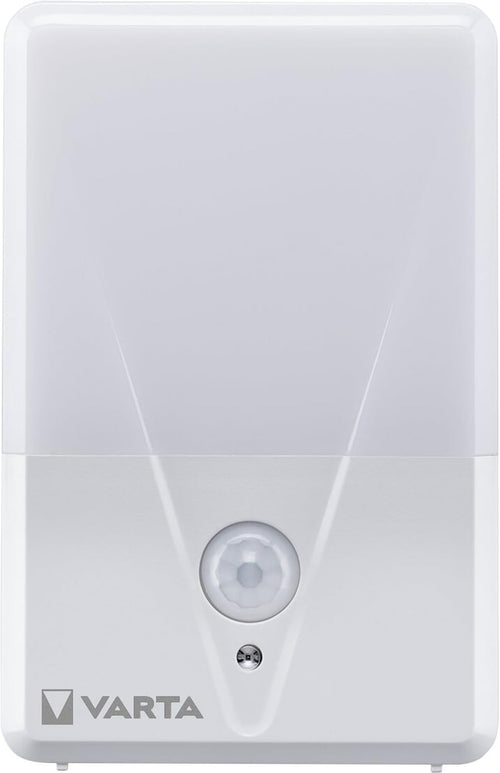 VARTA Nachtlicht mit Bewegungssensor LED inkl. 3x AAA Batterien, Motion Sensor Night Light, einfache Installation: Schraube, Magnet oder 3M-Klebeband, automatische Abschaltung