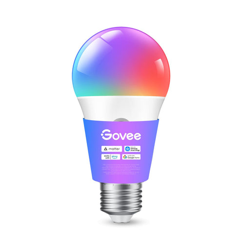 Govee Smart Glühbirne E27, WLAN LED Lampe RGBWW 800lm,dimmbare,2 Stück