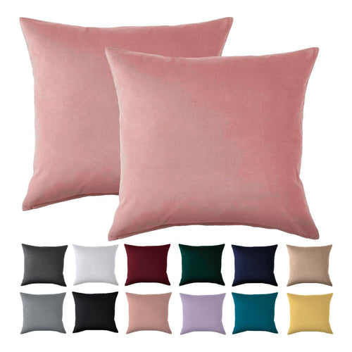 Beqnat Kissenbezug 40x40 2er Set, Anthrazit, 100% Mikrofaser