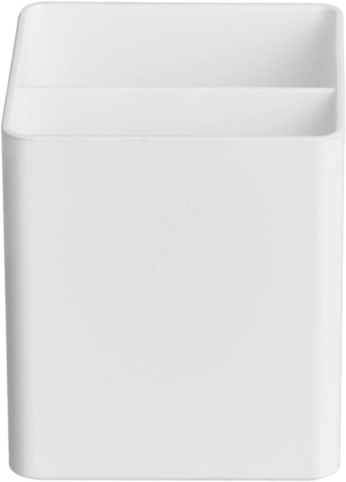 Amazon Basics Kunststoff-Organizer, Stiftebecher, Weiß