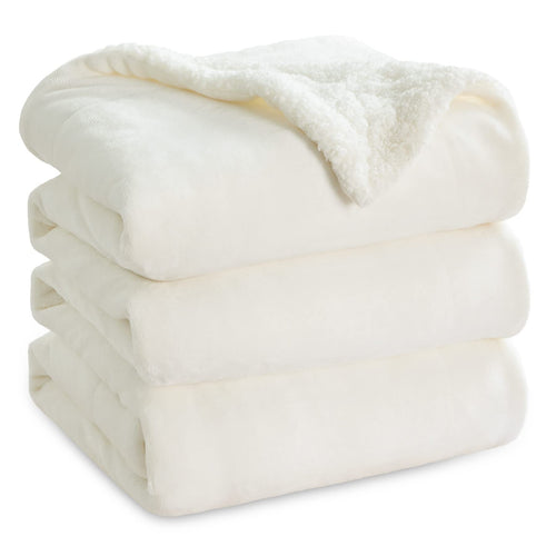 BEDSURE Sherpa Kuscheldecke Flauschig 150x200 - Sofadecke, Grau