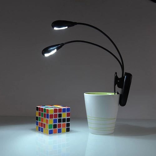 2 Stück Notenständer LED-Licht, 8 LED-Licht mit USB-Kabel Lampe