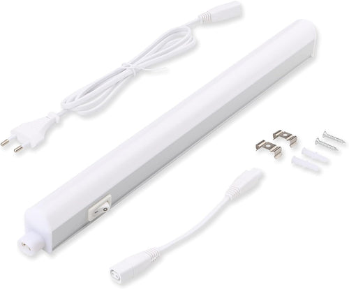 da LIGHT Led Unterbauleuchte Küche 5W 31,5cm 450lm 4000k Neutralweiß Unterbau Lichtleiste Küchenlampe Schrankbeleuchtung Superhell Weiß für Küche Schrank Erweiterbar durch Stecksystem
