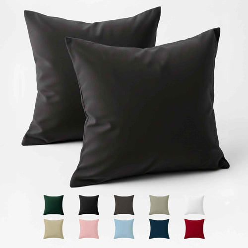 Kissenbezug 40x40 Baumwolle Renforcé (2er-Set) - Rosa - Dicht gewebt mit 57 Fäden/cm² - 40x40cm Kissenbezug - Oeko Tex Zertifiziert - Dreamzie