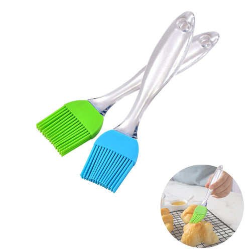 2 Stück Silikon Backpinsel, Küche Pastry Brush, Grillbürste Pinsel, Basting Gebäckbürste, BBQ Pinsel für Grillen, Gebäck, Rühren, Backen, Kochen