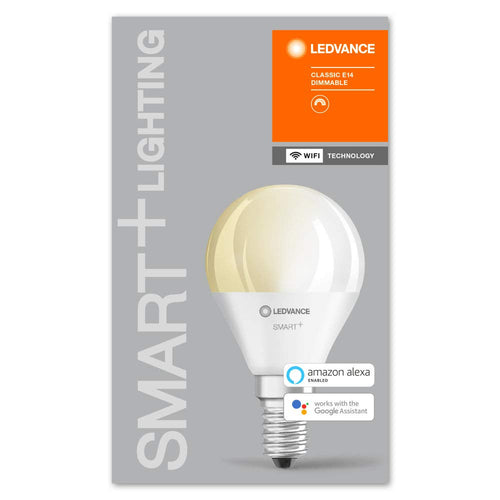LEDVANCE Smarte LED-Lampe mit WiFi Technologie, Sockel E27, Dimmbar, Warmweiß (2700 K), ersetzt Glühlampen mit 100 W, SMART+ WiFi Classic Dimmable, 1er-Pack