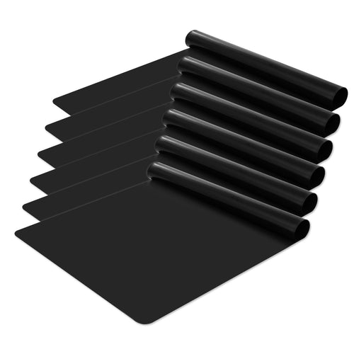 KitchenRaku Große Silikonmatte, Rutschfeste Tischunterlage, Hitzebeständige Antihaftmatte,Silikon Unterlage Antihafte Tischmatte Arbeitsmatte Thekenmatte (Schwarz, 40x30x0.07cm)