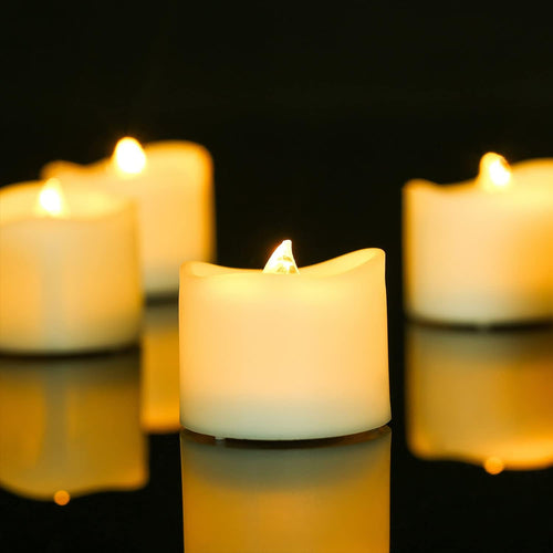 daphomeu LED Teelichter mit Flackernder Flamme, 14er Set für Hochzeitsdeko