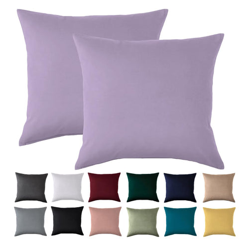 Beqnat Kissenbezug 40x40 2er Set, Anthrazit, 100% Mikrofaser
