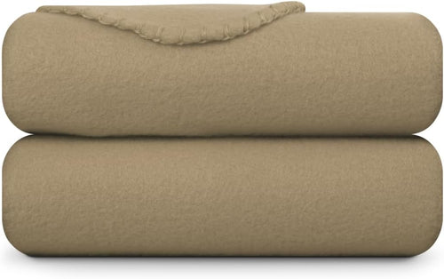 Bestlivings Fleecedecke 130x170 cm Taupe, angenehm wärmende Kuscheldecke
