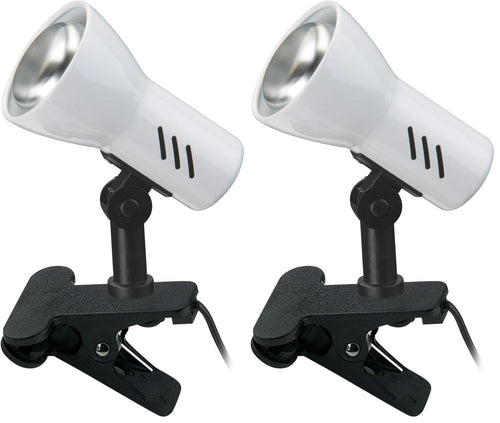 BRILONER - Schreibtischlampe mit Kabelschalter, schwenkbar, E14 Fassung, max. 40 Watt, Klemmlampe, Klemmleuchte, Nachttischlampe, Leselicht Kinder, Bürolampe, Leselampe Bett, 6,5x11,5x10,8 cm, Blau