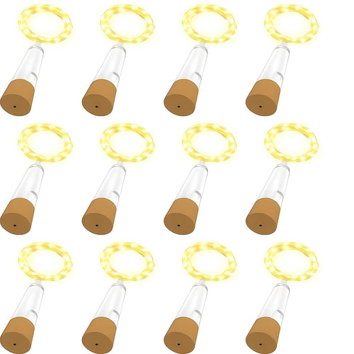 Lichterkette, USB Wiederaufladbare Weinflaschenlichter mit Korken, 2024 Version USB Lichterkette für Party Weihnachten