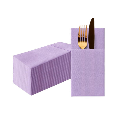 PAW Stoffähnliche Besteckservietten 1/8-Falz, 25 Stück - Beige