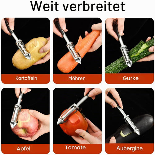 Premium Sparschäler, Scharfer Edelstahlschäler Mit Einfachem, Rutschfestem Griff, Für Die Kartoffelschäler, Obst, Karotte, Apfel, Spülmaschinengeeignet