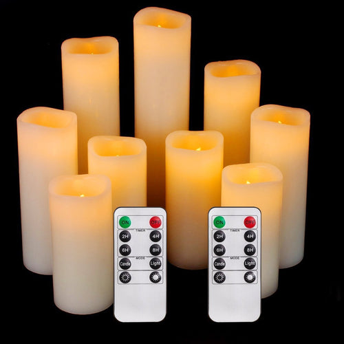 5 Stück Flammenlose Led Teelichter mit Timer Fernbedienung, Warm Weiße