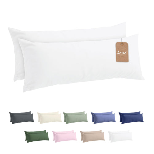 Lavea® 2er Set Kissenbezug - 40x40 - Eukalyptus