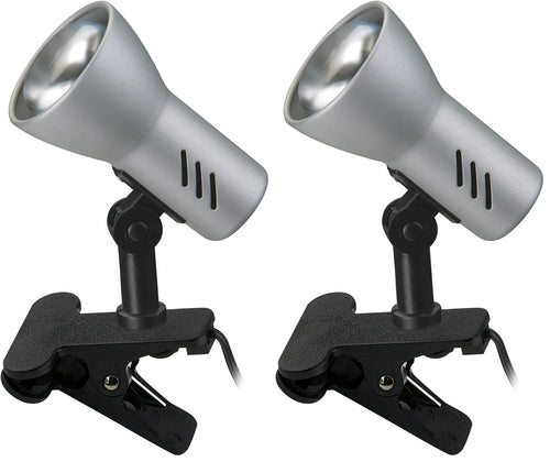 BRILONER - Schreibtischlampe mit Kabelschalter, schwenkbar, E14 Fassung, max. 40 Watt, Klemmlampe, Klemmleuchte, Nachttischlampe, Leselicht Kinder, Bürolampe, Leselampe Bett, 6,5x11,5x10,8 cm, Blau
