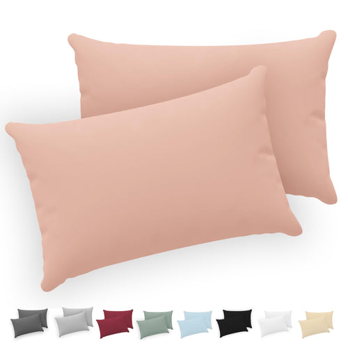 Twinzen - Kissenbezug 40x40cm - 2er Set - 100% Baumwolle - Anthrazit