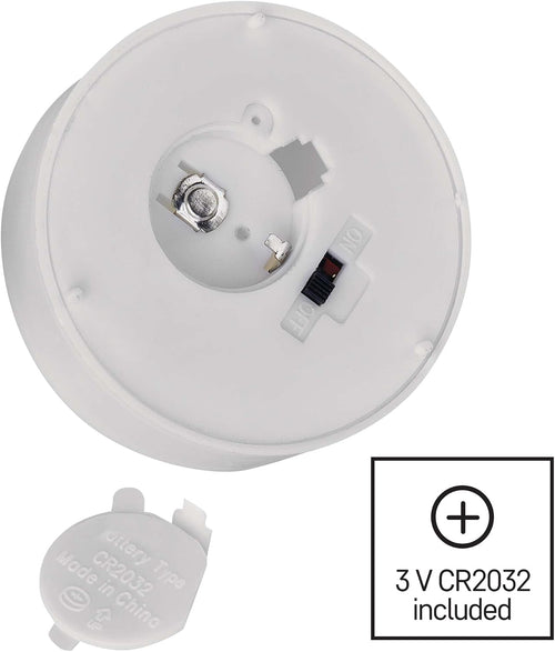 EMOS LED-Teelichter, 4 Stück flammenlose weiße Kerzen mit Flacker-Effekt, Dekoration für Weihnachten, Allerheiligen, Partys, IP20 für Innen, mit Batterie, Vintage-Warmweiß