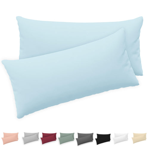 Twinzen - Kissenbezug 40x40cm - 2er Set - 100% Baumwolle - Anthrazit