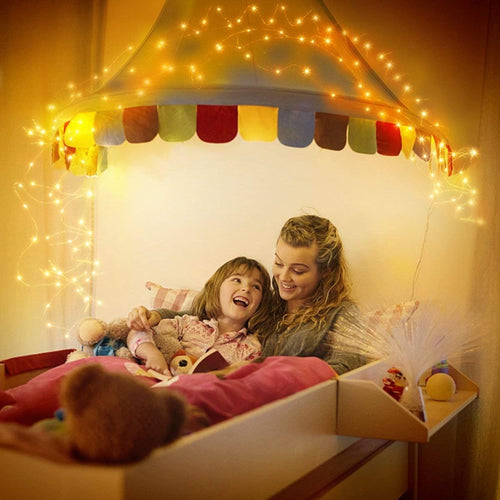 Augone 2 Stück lichterkette usb, 12m 120 LED Lichterkette Innen Warmweiß