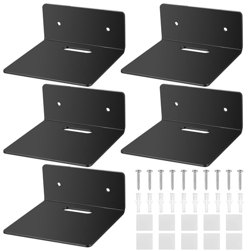 5 Stk transparente Acryl Wandregale als Schweberegal für Deko