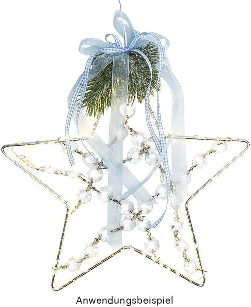 Ideen mit Herz LED-Draht-Lichterkette | 1,5 cm Lichtabstand | extra kleiner Lampenabstand | warmweiß | batteriebetrieben | inkl. Timer-Funktion (30 LEDs | 75 cm Kabellänge)