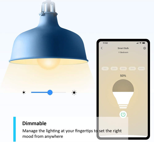 Tapo TP-Link L510E smarte WLAN Glühbirne E27, dimmbar, kein Hub notwendig, kompatibel mit Alexa, Google Assistant, Abläufe und Zeitpläne