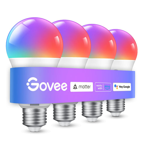 Govee Smart Glühbirne E27, WLAN LED Lampe RGBWW 800lm,dimmbare,2 Stück