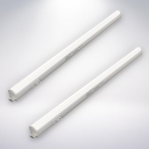 BRILONER - LED Leiste mit Ein/Aus-Schalter, neutralweiße Lichtfarbe, inkl. Steckerkabel, Unterbauleuchte Küche, LED Lichtleiste Küche, Schrankbeleuchtung, Küchenlampe, Lampe, 31,3x2,2x3 cm, Weiß
