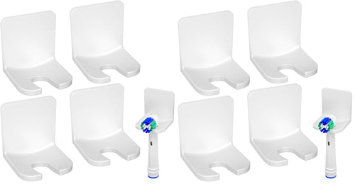 4 Pack Elektrische Zahnbürste Halterung, Selbstklebende elektrische zahnbürste Halter für die Wandmontage, Zahnbürstenhalter für die Aufbewahrung im Badezimmer, weiß