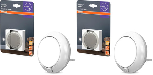 Osram Nachtlicht, indirektes Licht, 3000K, 5lm, 0,28W, Tageslichtsensor, Plug-and-Play, für Kinderzimmer und Wohnbereiche, Weiß