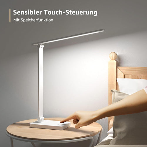 Lepro LED Schreibtischlampe 16W, 700LM, 3 Farbmodi & 5 Helligkeitsstufen