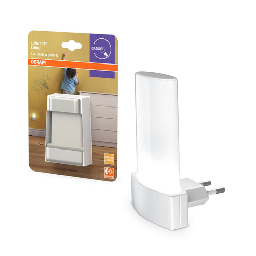 Osram Nachtlicht, indirektes Licht, 3000K, 5lm, 0,28W, Tageslichtsensor, Plug-and-Play, für Kinderzimmer und Wohnbereiche, Weiß