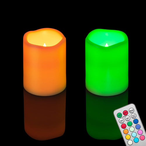 Flammenlose flackernde LED-Votiv-Teelichter mit Timer, batteriebetrieben, 6 Stunden an und 18 Stunden aus pro Zyklus, LED-Teelichter für Halloween-Kürbis, Weihnachten und Außendekoration