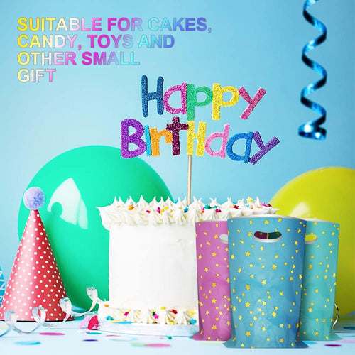 Flintronic 30 Stück Geschenktüten, Geburtstagstüten Kindergeburtstag Gastgeschenke, Cookie Partytüten, mitgebsel kindergeburtstag für Mädchen Jungen