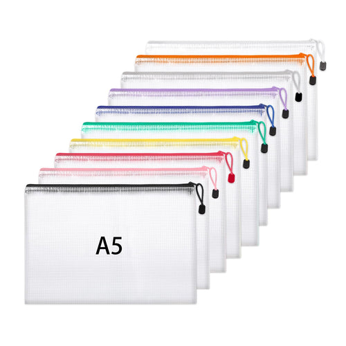 Hemiks 15 Stück Dokumententaschen A4+A5+A6, Dokumentenmappe Wasserabweisend
