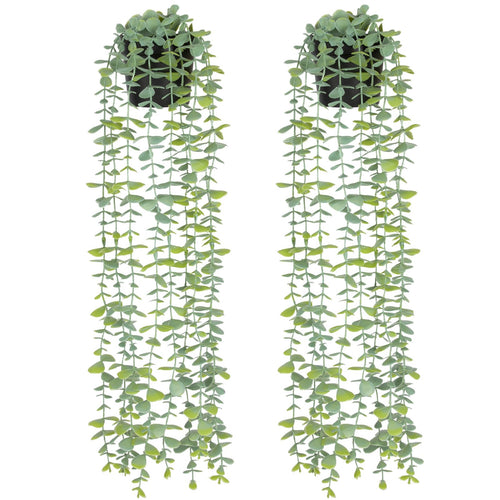 CCILAND Hängepflanze Kunstpflanze Hängend Fake Plant für Zimmer, Home Deko