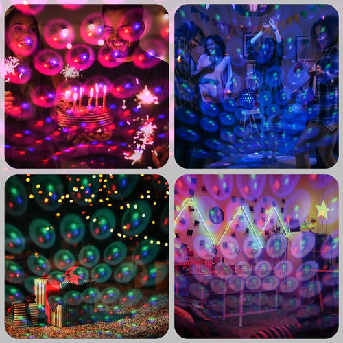 URAQT LED Auto Decke Starlight, USB-Nachtlicht 360° Rotierende Mini Discokugel Dachprojektor-Licht Flexible Innere Lampe für Party Abend Club Bar