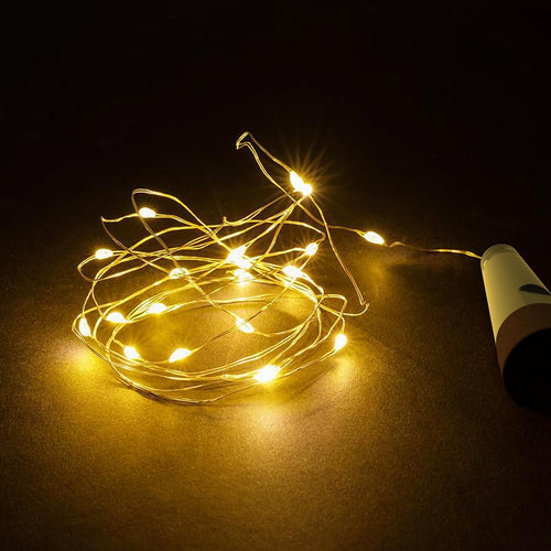 Lichterkette, USB Wiederaufladbare Weinflaschenlichter mit Korken, 2024 Version USB Lichterkette für Party Weihnachten