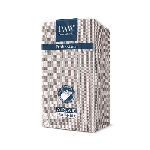 PAW Stoffähnliche Besteckservietten 1/8-Falz, 25 Stück - Beige