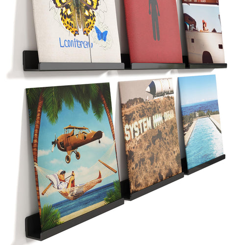 Lifewit 4 Pack Wandregal Schmal, 30,4cm Kunststoff Schweberegal, Klar