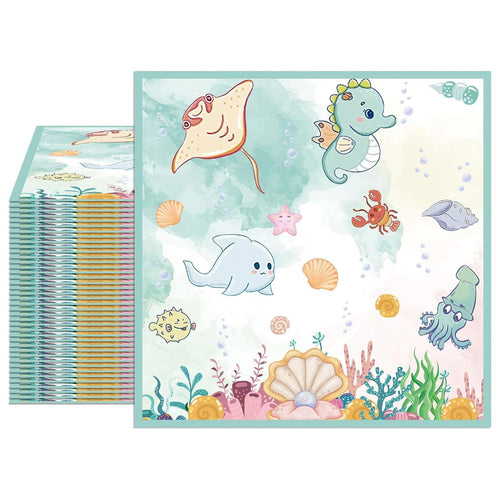 DazzJoy 20 Stück Servietten Weihnachten, 33x33 cm Weihnachten Servietten Schneeflocken, Weihnachtsservietten Tischdeko, Schneeflocken Papierservietten Tischdeko für Frozen, Silvester, Prinzessin Deko