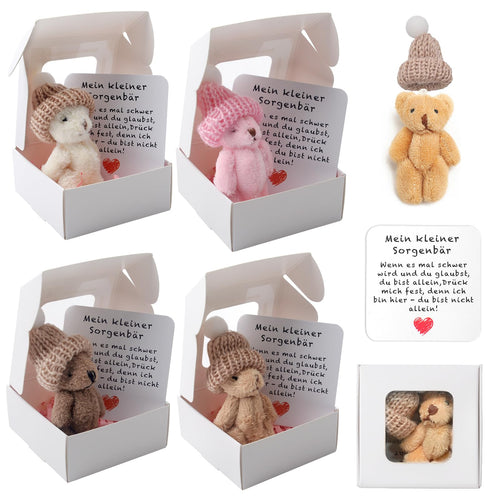 Pocket Hug Positive Mini-Teddybär, Bär In Einer Box Mini