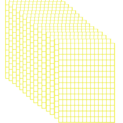 Meekye 600 Stück Etiketten Selbstklebend, 38 x 19 mm Aufkleber zum Beschriften, Universal Klebeetiketten zum Preisschilder, Adress, Haushalt, Tiefkühl Büro Küche und Marmelade Etiketten