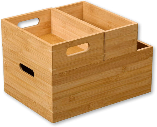 Kesper Aufbewahrungsbox aus Bambus, Farbe: Braun, Maße: 24x11x8 cm, 57404